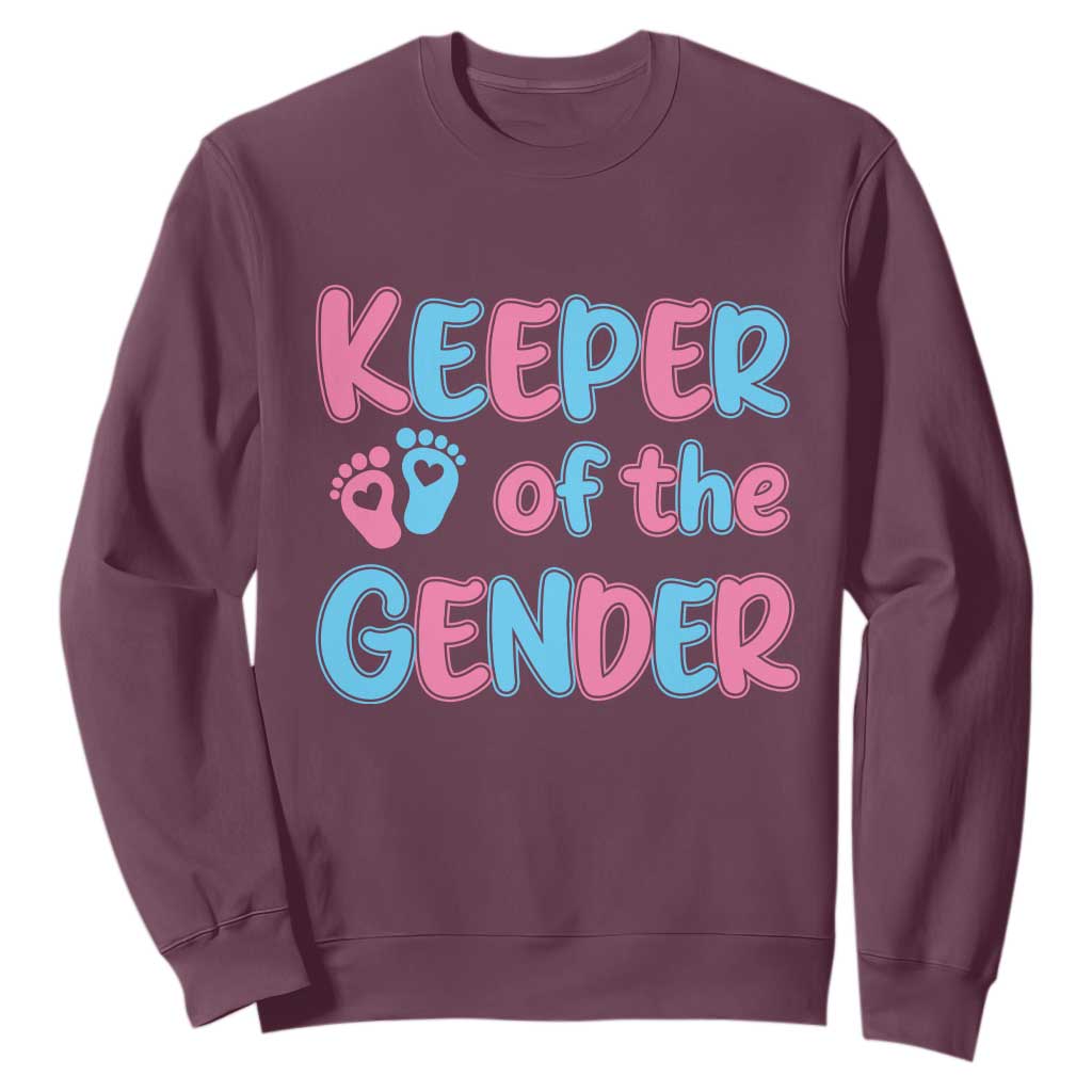 Funny Pregnancy Announcement Sweatshirt Keeper Of The Gender