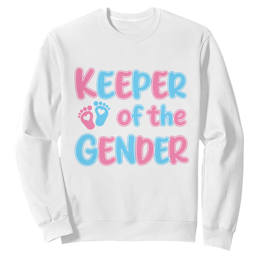 Funny Pregnancy Announcement Sweatshirt Keeper Of The Gender
