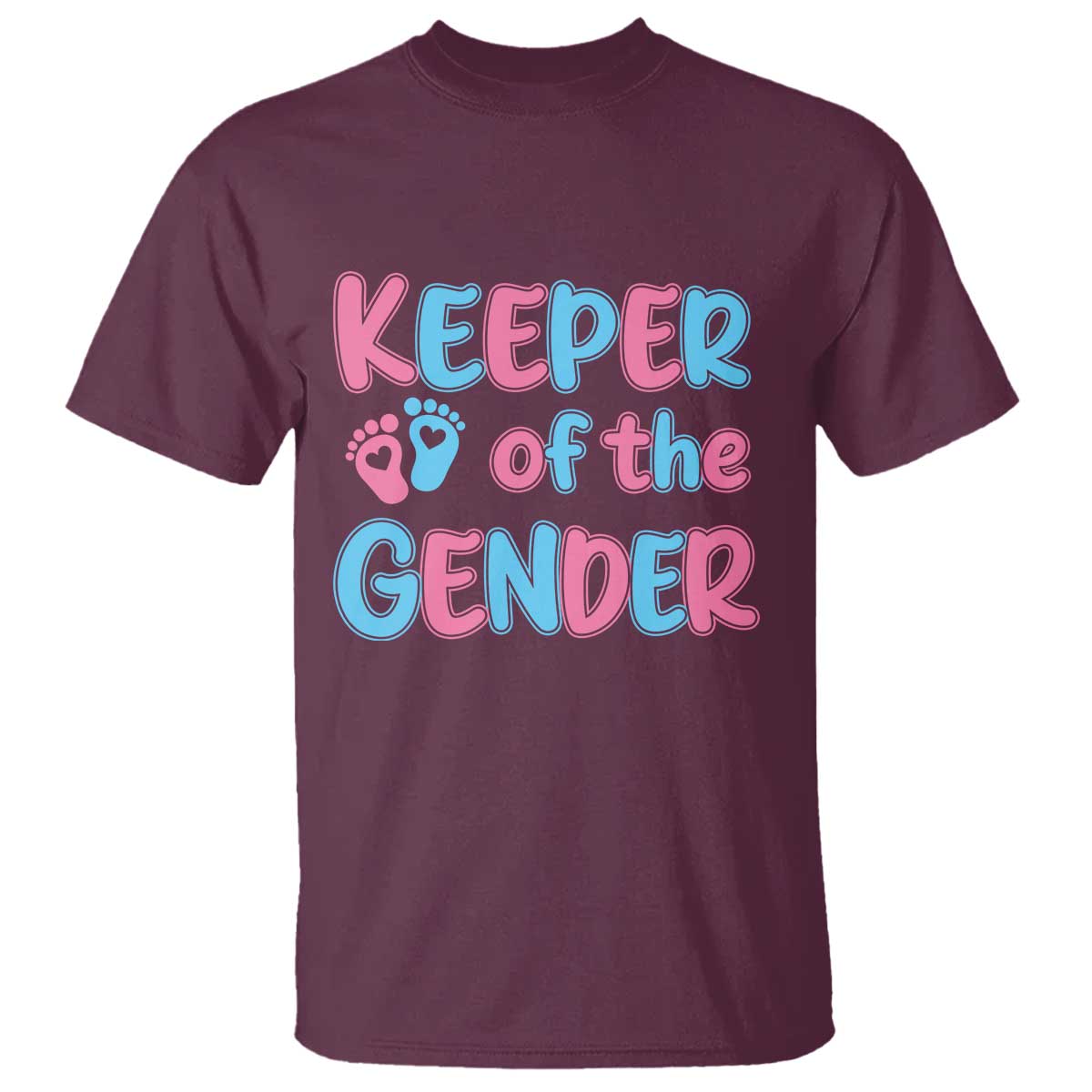Funny Pregnancy Announcement T Shirt Keeper Of The Gender