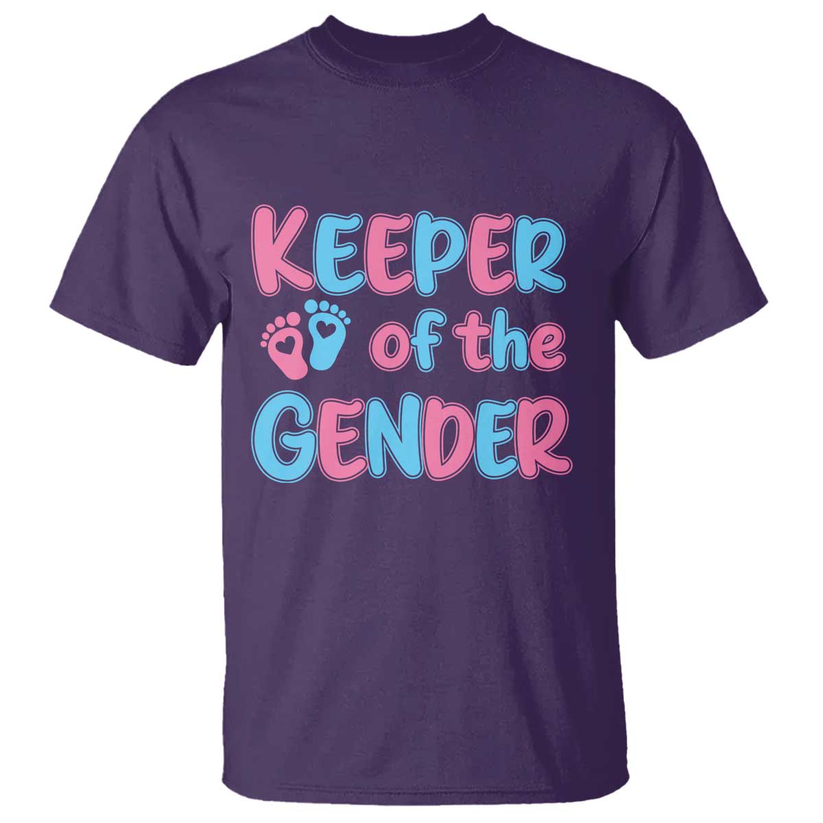 Funny Pregnancy Announcement T Shirt Keeper Of The Gender