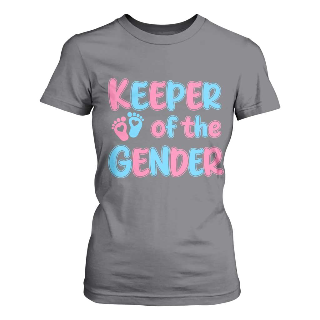 Funny Pregnancy Announcement T Shirt For Women Keeper Of The Gender