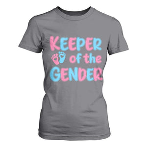 Funny Pregnancy Announcement T Shirt For Women Keeper Of The Gender