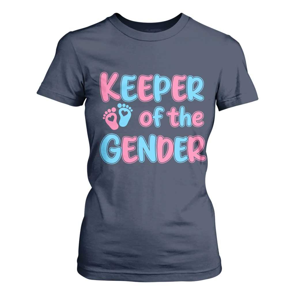 Funny Pregnancy Announcement T Shirt For Women Keeper Of The Gender