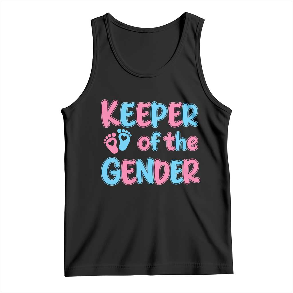 Funny Pregnancy Announcement Tank Top Keeper Of The Gender