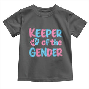Funny Pregnancy Announcement Toddler T Shirt Keeper Of The Gender