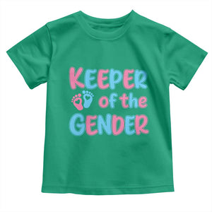 Funny Pregnancy Announcement Toddler T Shirt Keeper Of The Gender