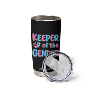 Funny Pregnancy Announcement Tumbler Cup Keeper Of The Gender