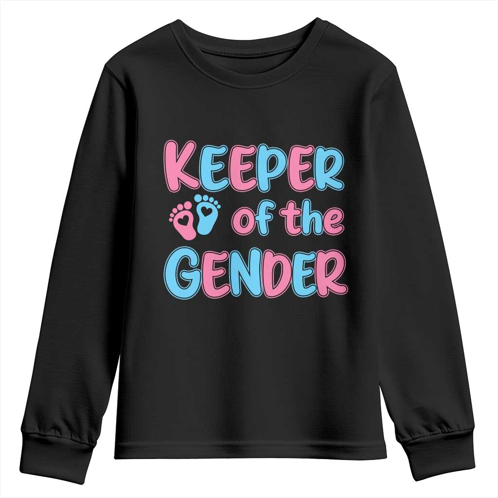 Funny Pregnancy Announcement Youth Sweatshirt Keeper Of The Gender