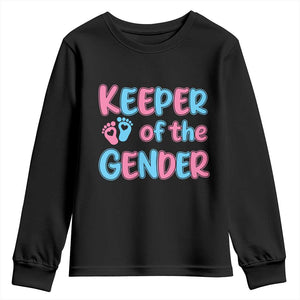 Funny Pregnancy Announcement Youth Sweatshirt Keeper Of The Gender