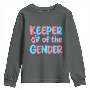 Funny Pregnancy Announcement Youth Sweatshirt Keeper Of The Gender