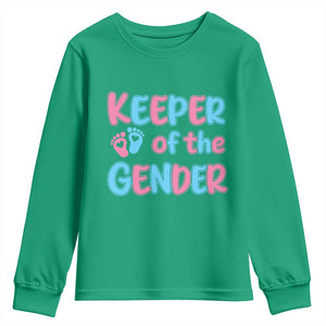 Funny Pregnancy Announcement Youth Sweatshirt Keeper Of The Gender