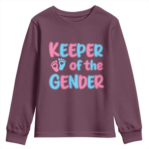 Funny Pregnancy Announcement Youth Sweatshirt Keeper Of The Gender