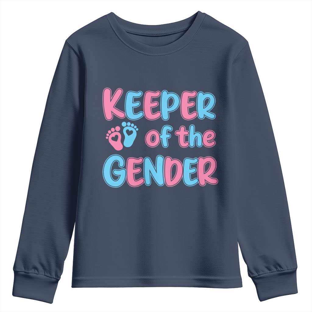 Funny Pregnancy Announcement Youth Sweatshirt Keeper Of The Gender