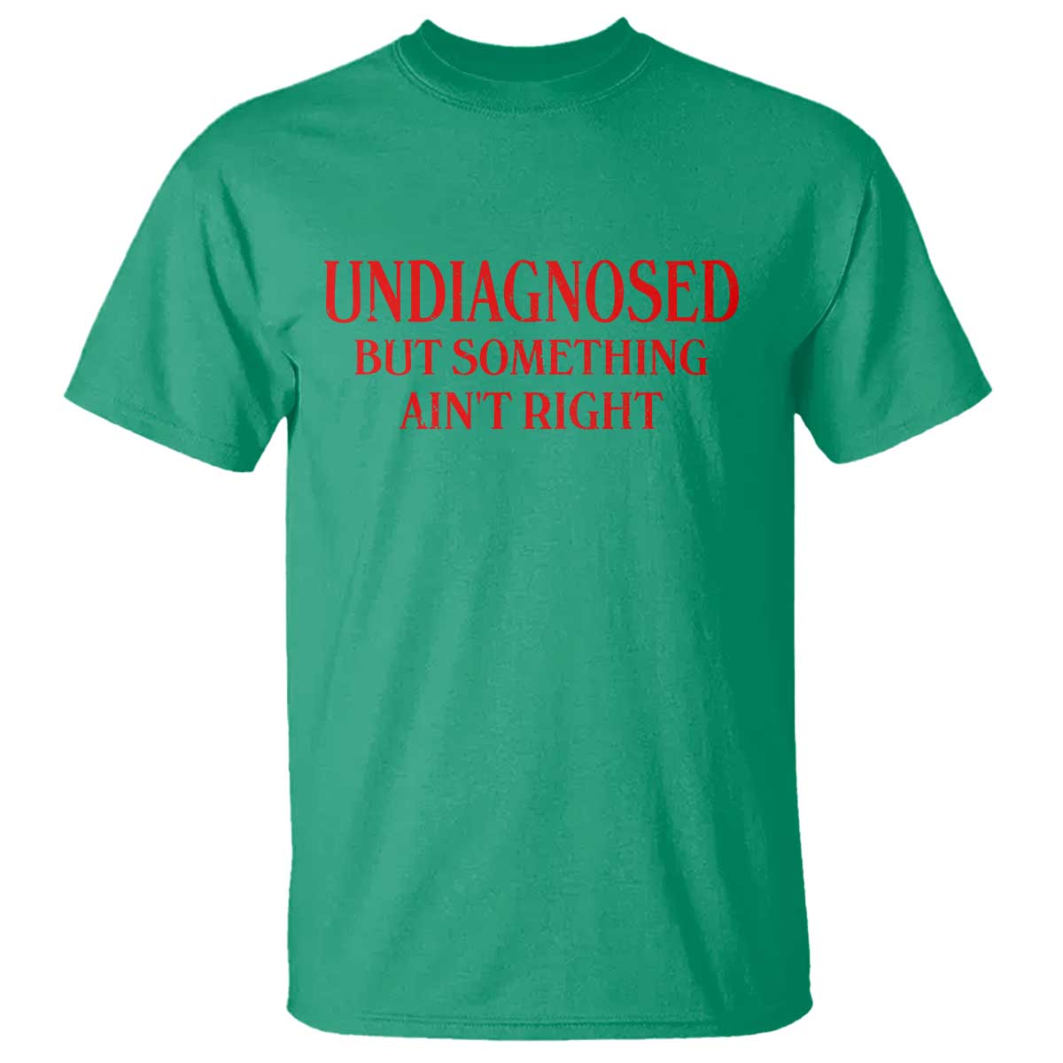 Funny Sarcastic T Shirt Undiagnosed But Something Aint Right