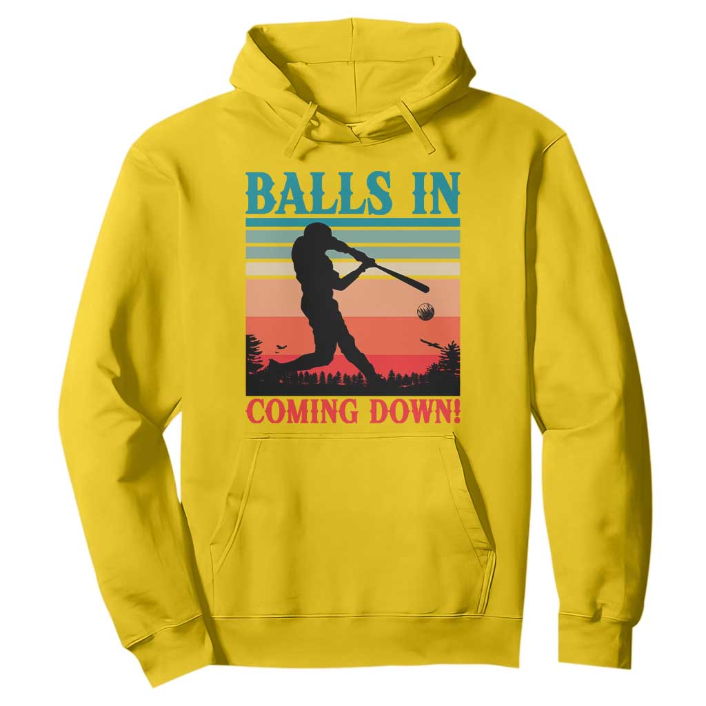 Funny BaseBall Lover Hoodie Balls In Coming Down TS12 Daisy Print Your Wear