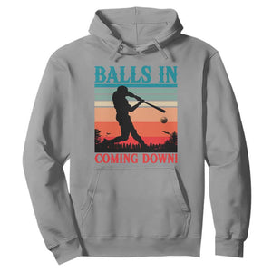 Funny BaseBall Lover Hoodie Balls In Coming Down TS12 Sport Gray Print Your Wear