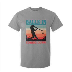 Funny BaseBall Lover T Shirt For Kid Balls In Coming Down TS12 Sport Gray Print Your Wear