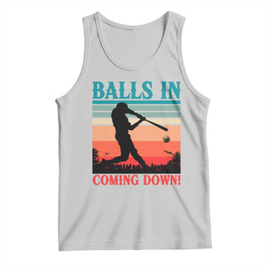 Funny BaseBall Lover Tank Top Balls In Coming Down TS12 Ash Print Your Wear
