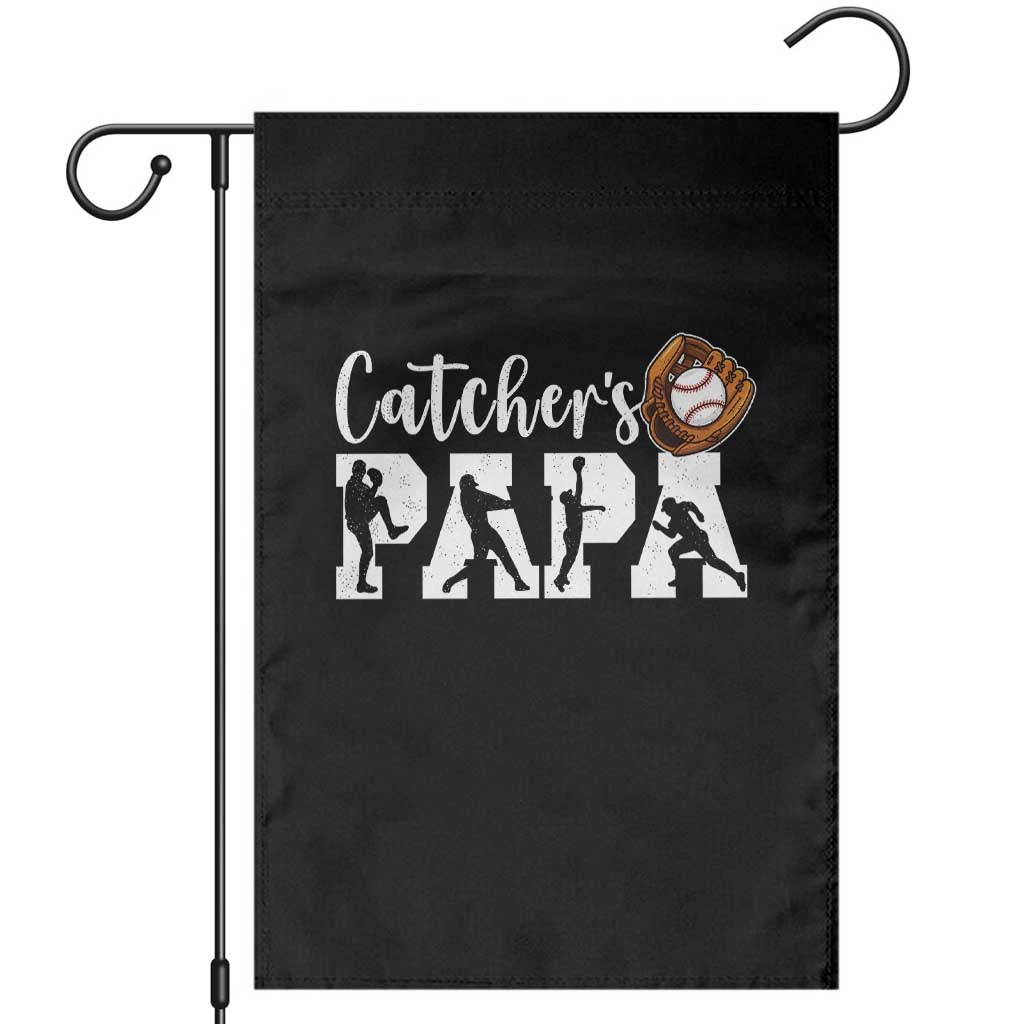 Catchers Papa Garden Flag Funny Gift For Catcher Player TS12 Black Print Your Wear