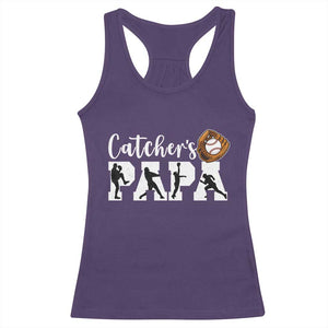 Catchers Papa Racerback Tank Top Funny Gift For Catcher Player TS12 Purple Print Your Wear