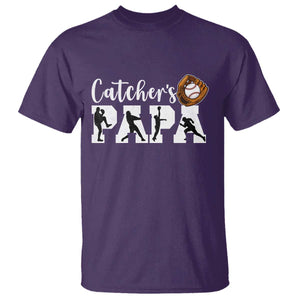 Catchers Papa T Shirt Funny Gift For Catcher Player TS12 Purple Print Your Wear
