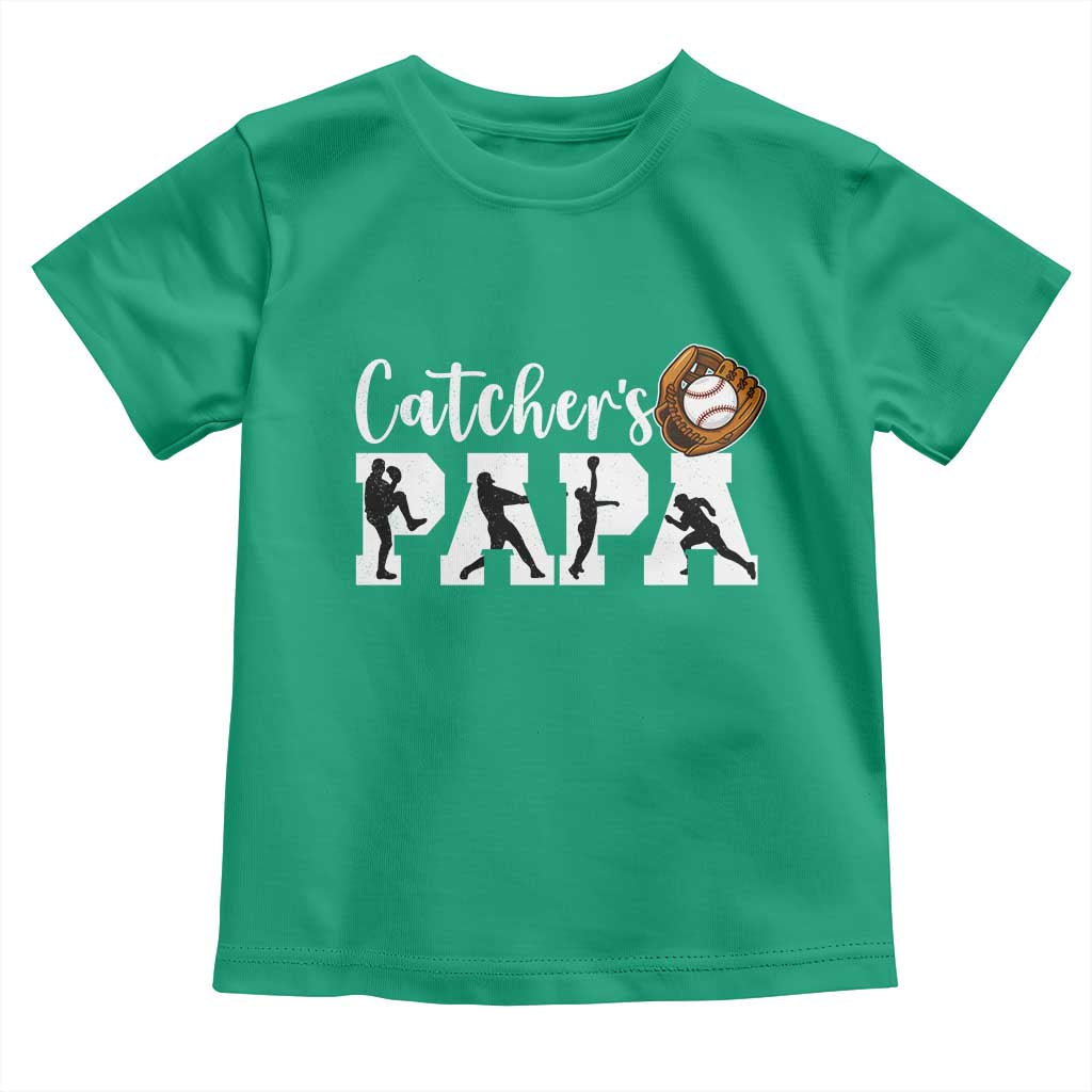 Catchers Papa Toddler T Shirt Funny Gift For Catcher Player TS12 Irish Green Print Your Wear