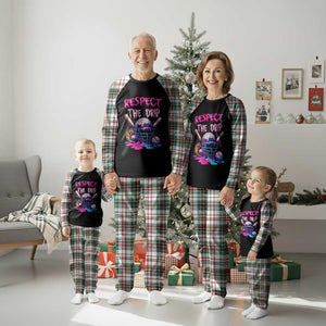 Funny Respect The Drip Baseball Mask Plaid Pajama Set Sports Lover TS12 Christmas Plaid Print Your Wear