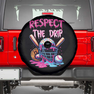 Funny Respect The Drip Baseball Mask Spare Tire Cover Sports Lover TS12 Black Print Your Wear