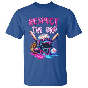 Funny Respect The Drip Baseball Mask T Shirt Sports Lover TS12 Royal Blue Print Your Wear