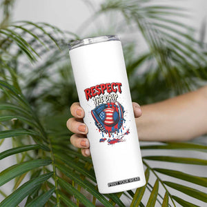 Respect The Drip Skinny Tumbler Patriotic Baseball USA Sports Lover TS12 Print Your Wear