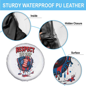 Respect The Drip Spare Tire Cover Patriotic Baseball USA Sports Lover TS12 Print Your Wear