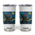Funny Rock And Roll Tumbler Cup Cat Playing Guitar Starry Night Music Lover TS12 White Print Your Wear