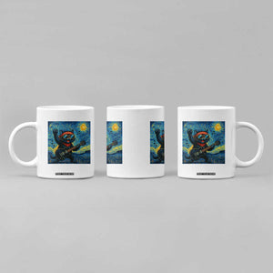 Funny Rock And Roll Coffee Mug Cat Playing Guitar Starry Night Music Lover TS12 Print Your Wear