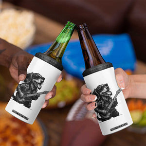 Rock And Roll Dachshund 4 in 1 Can Cooler Tumbler Dog Playing Guitar Music Lover TS12 Print Your Wear
