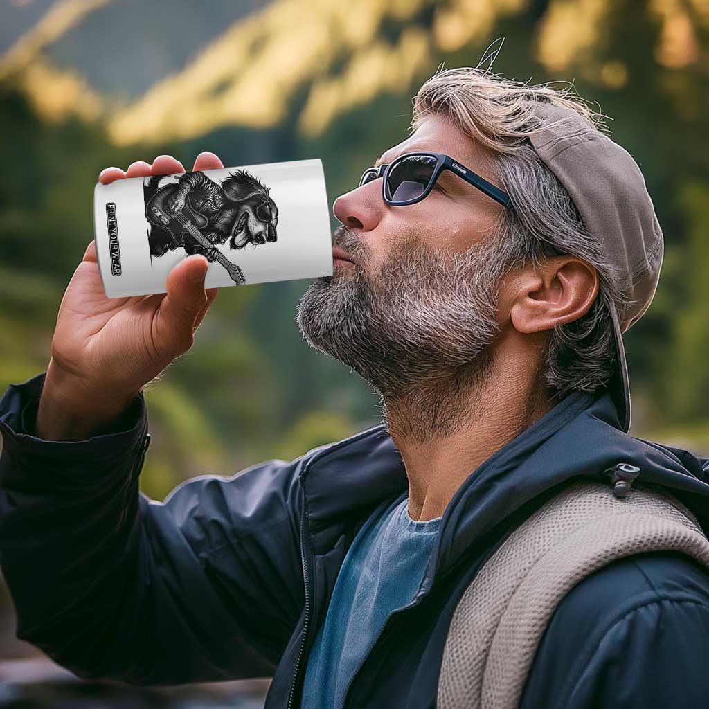 Rock And Roll Dachshund 4 in 1 Can Cooler Tumbler Dog Playing Guitar Music Lover TS12 Print Your Wear