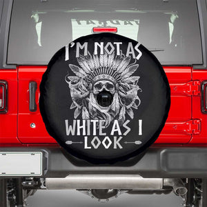 Vintage Native Warrior Skull Spare Tire Cover Im Not As White As I Look