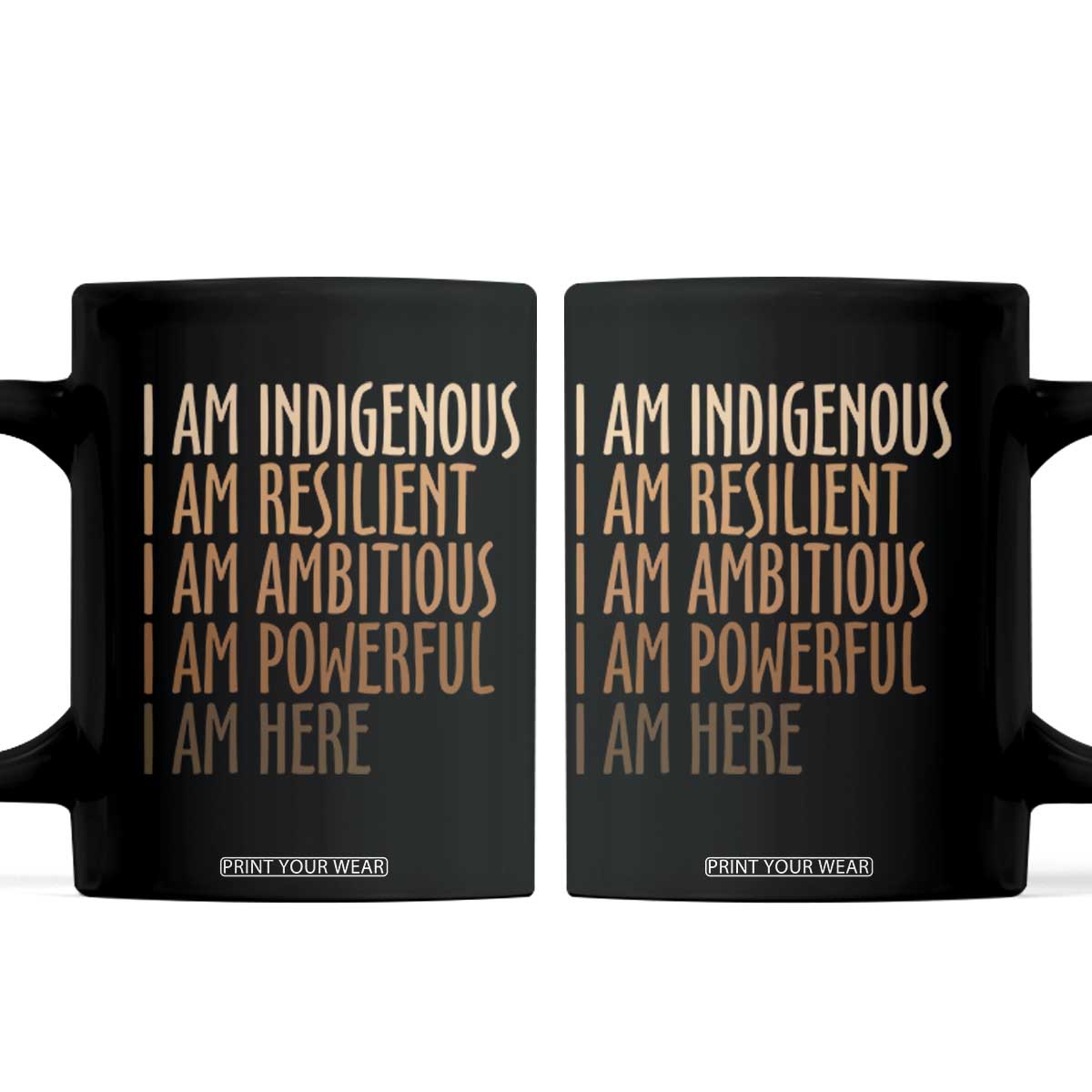 Indigenous Peoples Day Gifts Coffee Mug Resilient Ambitious Powerful Here