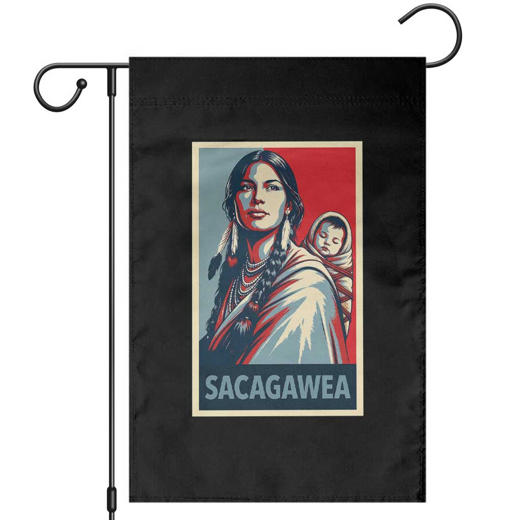 Womens History Month Sacagawea Garden Flag Native American Heritage Graphic TS12 Black Print Your Wear