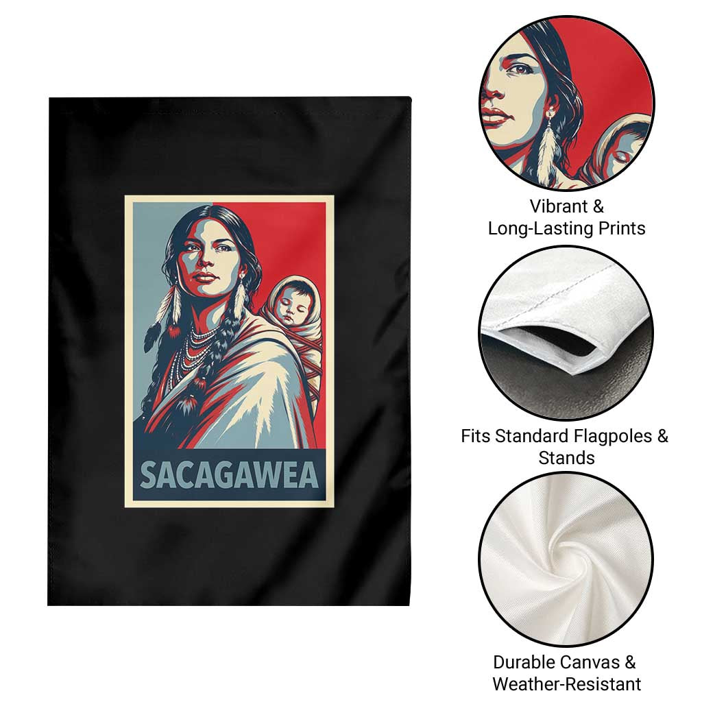 Womens History Month Sacagawea Garden Flag Native American Heritage Graphic