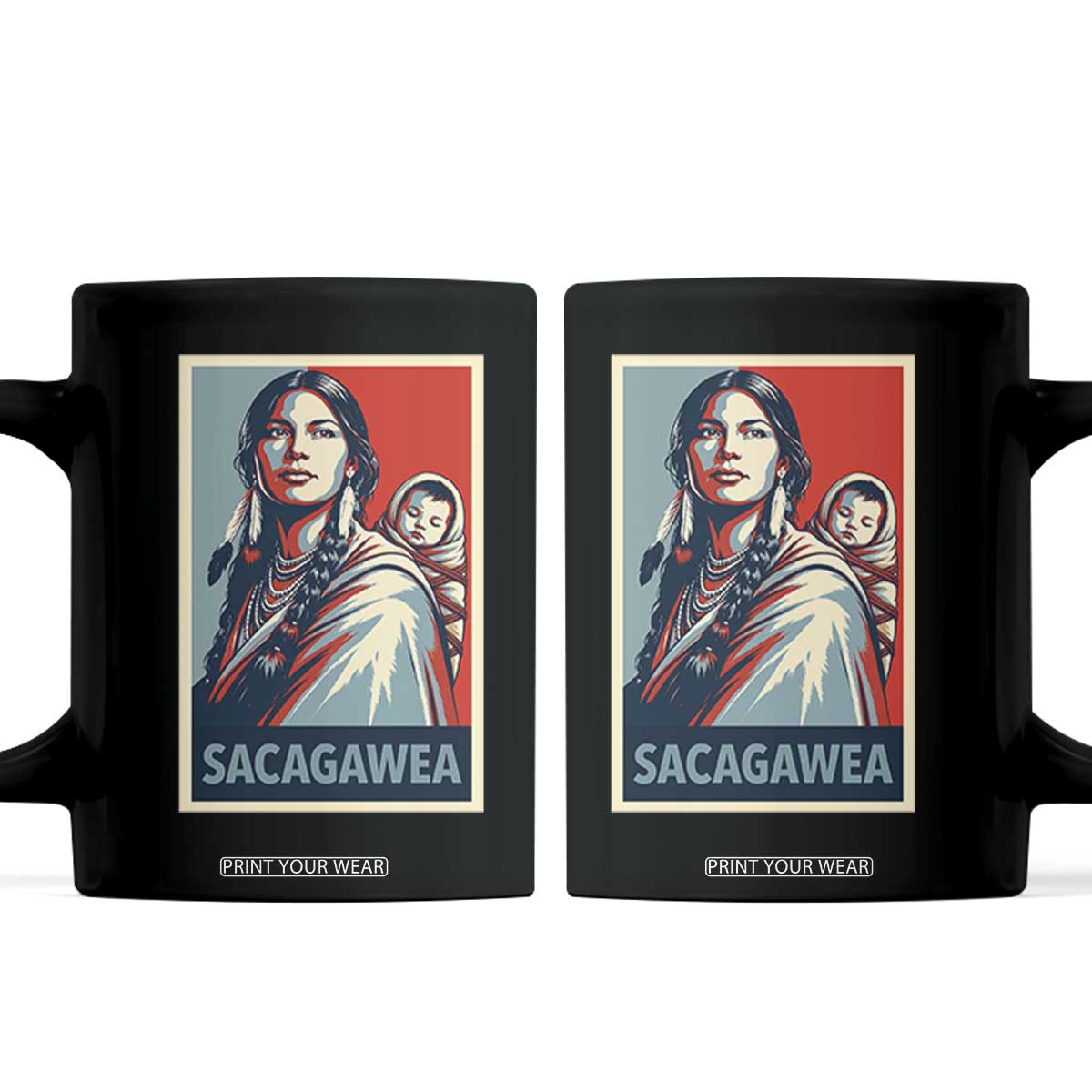 Womens History Month Sacagawea Coffee Mug Native American Heritage Graphic