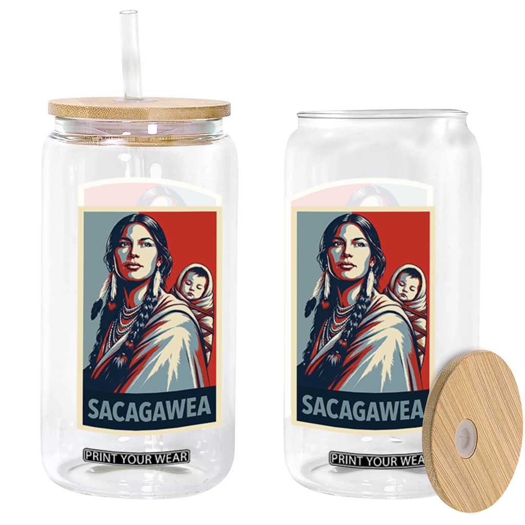 Womens History Month Sacagawea Glass Can Native American Heritage Graphic