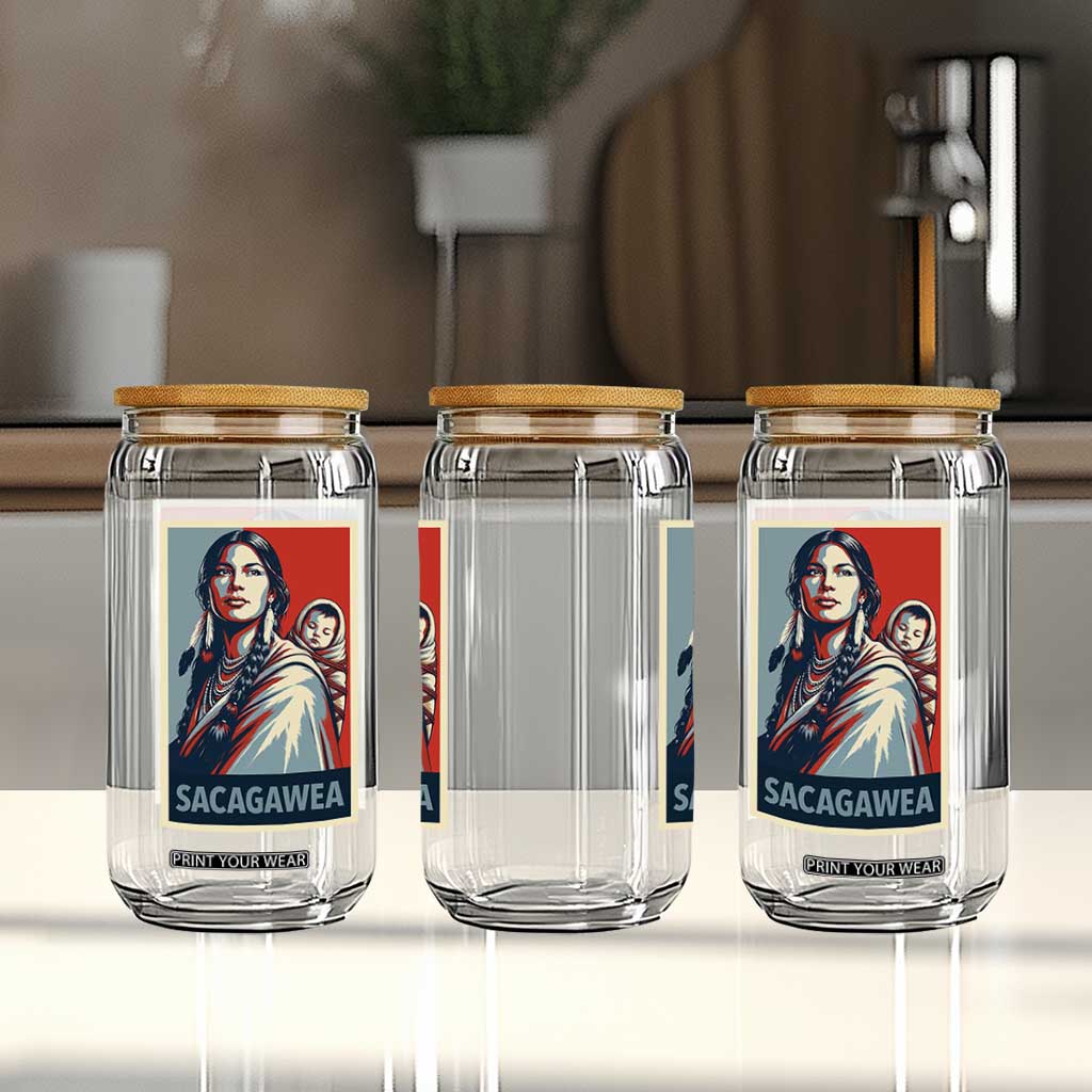 Womens History Month Sacagawea Glass Can Native American Heritage Graphic