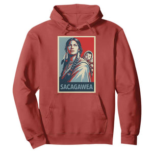 Womens History Month Sacagawea Hoodie Native American Heritage Graphic TS12 Red Print Your Wear