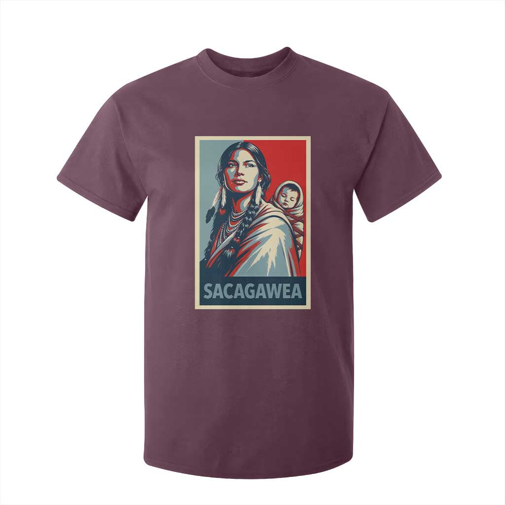 Womens History Month Sacagawea T Shirt For Kid Native American Heritage Graphic