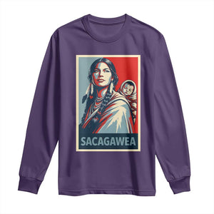 Womens History Month Sacagawea Long Sleeve Shirt Native American Heritage Graphic