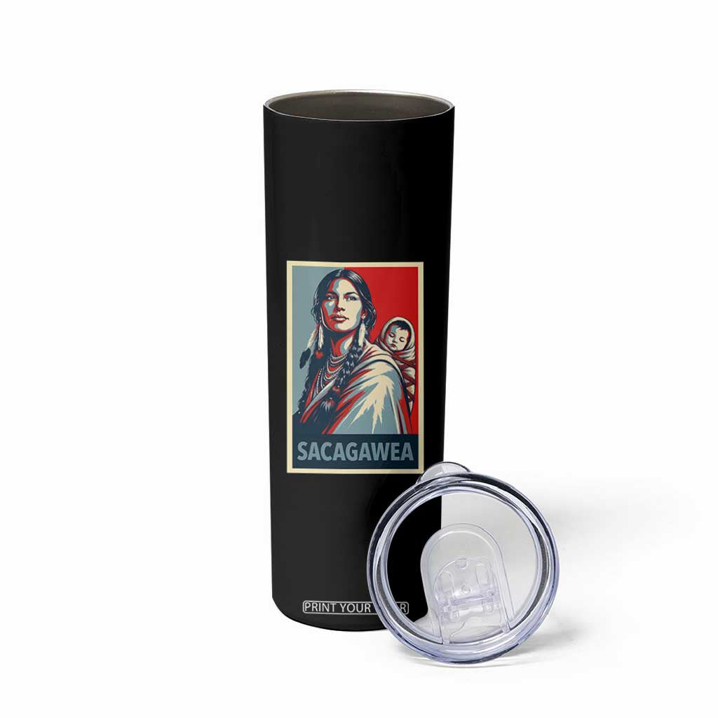 Womens History Month Sacagawea Skinny Tumbler Native American Heritage Graphic