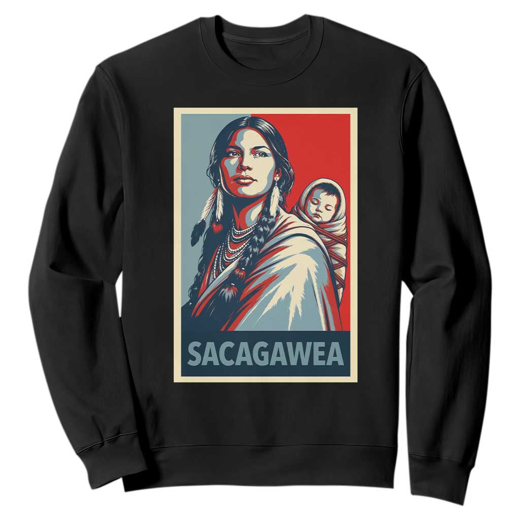 Womens History Month Sacagawea Sweatshirt Native American Heritage Graphic
