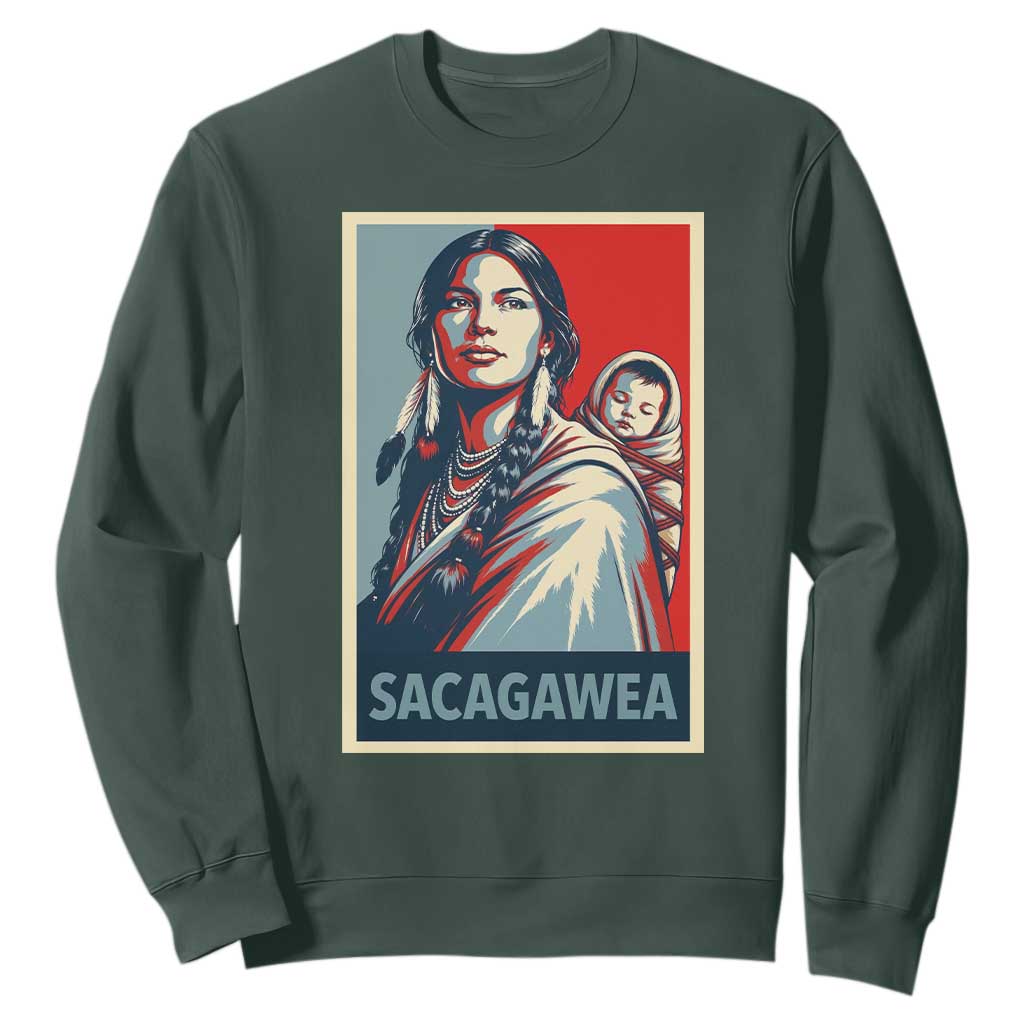 Womens History Month Sacagawea Sweatshirt Native American Heritage Graphic