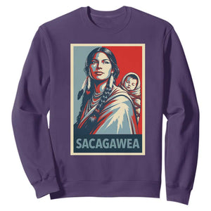 Womens History Month Sacagawea Sweatshirt Native American Heritage Graphic
