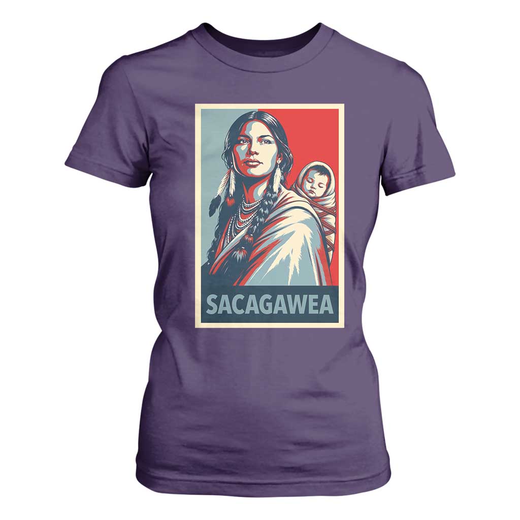 Womens History Month Sacagawea T Shirt For Women Native American Heritage Graphic